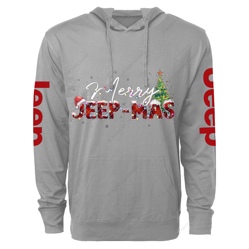 Merry Jp-Mas Text Lights Jp Oversized Lightweight Hoodie   