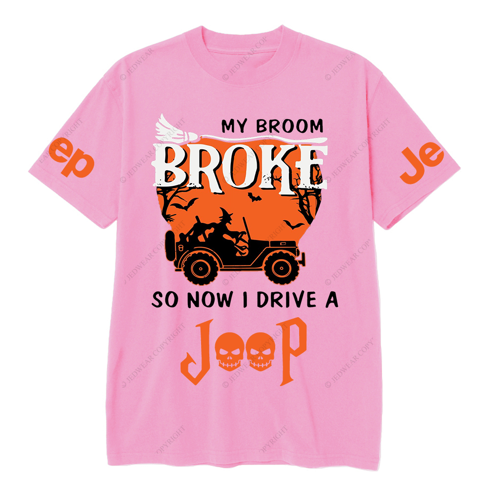 Halloween My Broom Broke So Now I Drive A Car JP T-Shirt