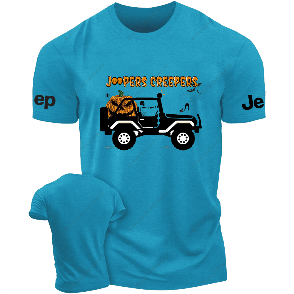 Jp Creepers Halloween Pumpkin Skull T-Shirt