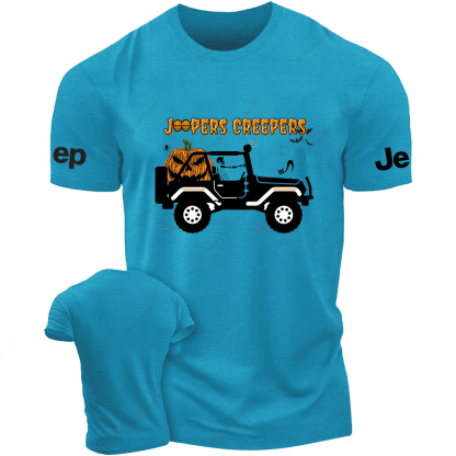 Jp Creepers Halloween Pumpkin Skull T-Shirt