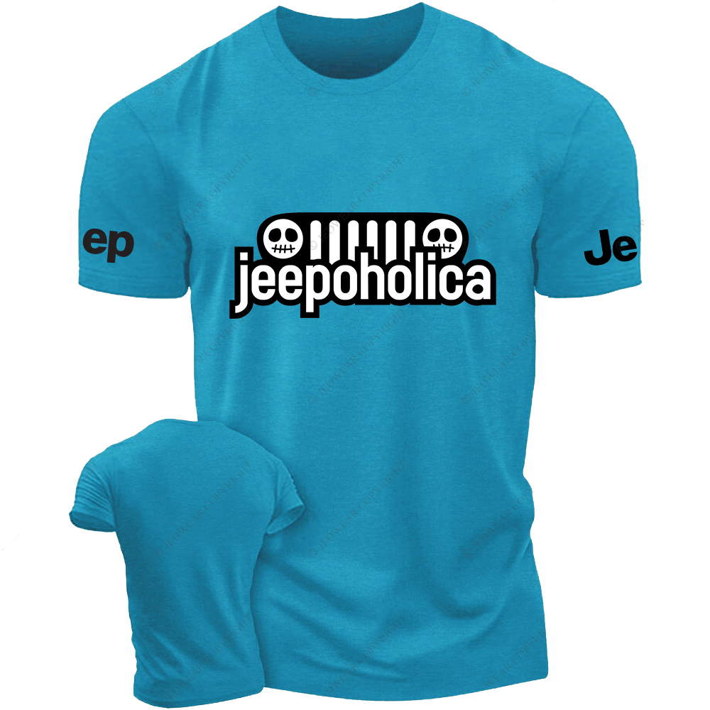 Halloween Jeepoholica Skull Four-Wheeler Jp T-Shirt