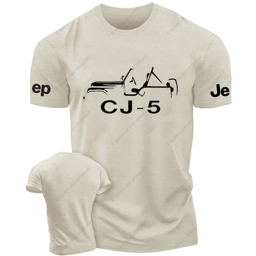 Jp CJ Willys MB Hand Drawn Jp T-Shirt