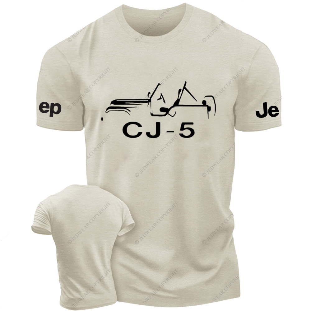 Jp CJ Willys MB Hand Drawn Jp T-Shirt