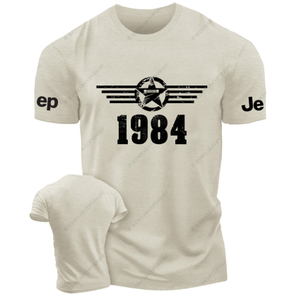 XJ Military Star Rectangle Time Since 1984  Jp T-Shirt