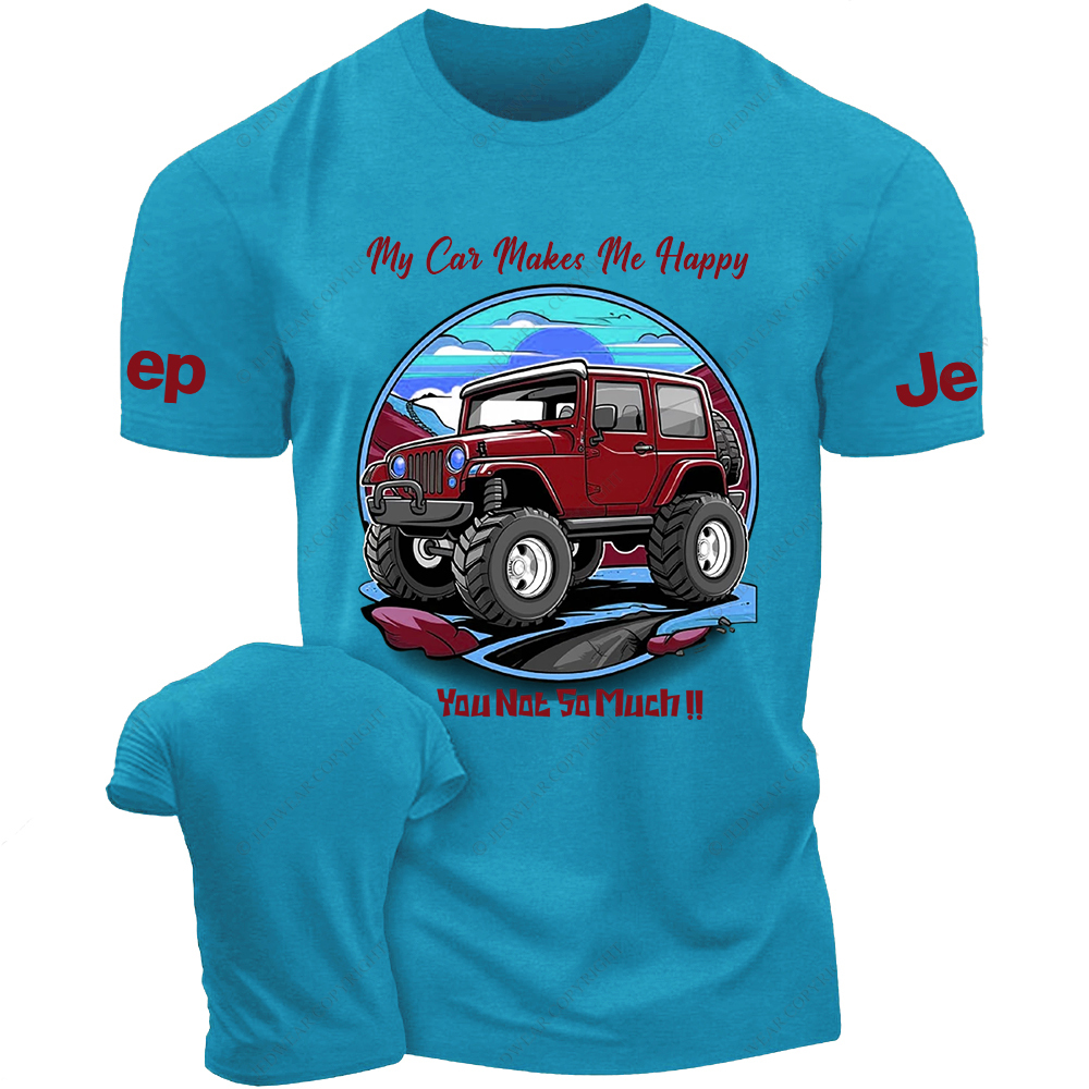 [Copy]My Car Makes Me Happy You Not So Much Red Jp T-Shirt