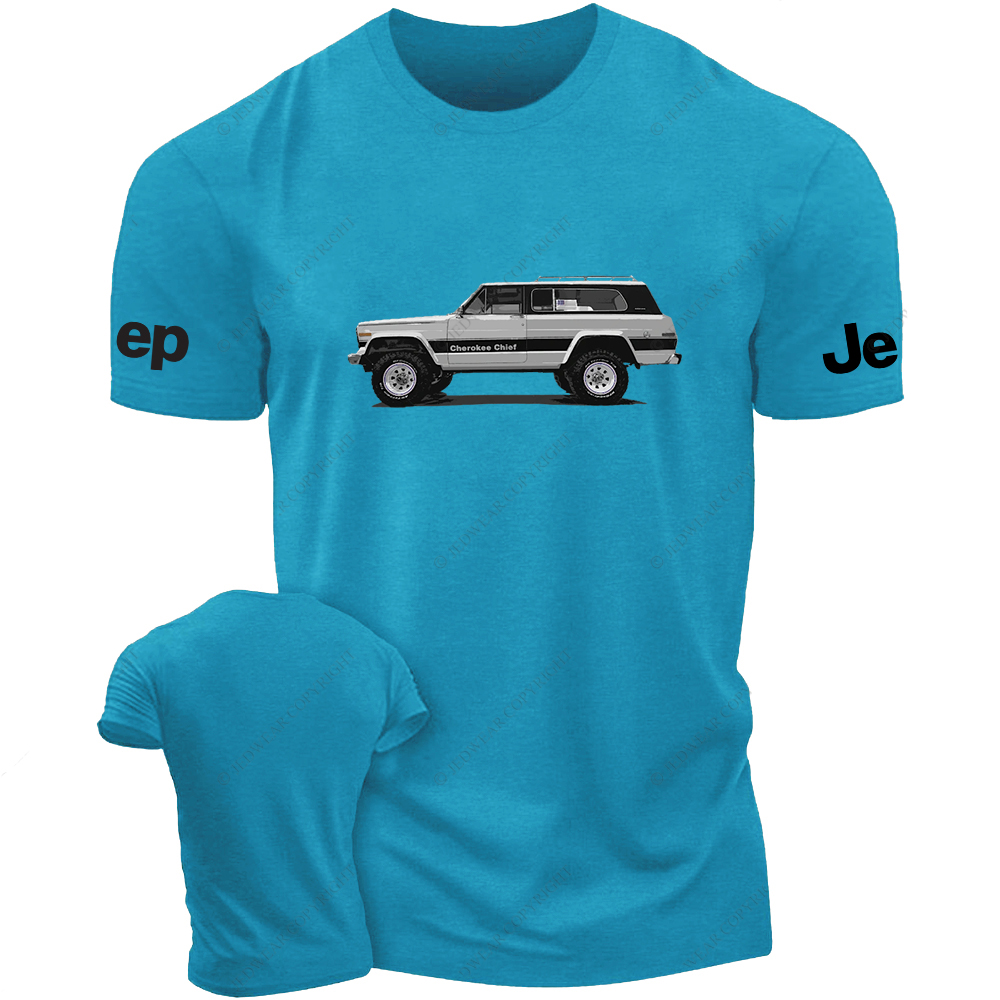 Jp Cherokee Chief Driving On The Road Jp T-Shirt