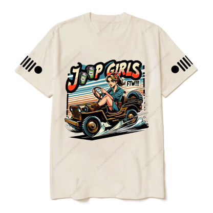 Jp Girl Sitting In Racing Car Jp T-Shirt