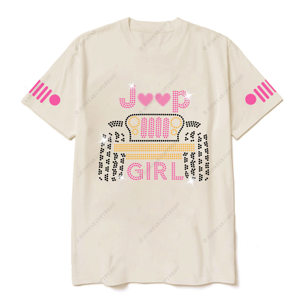 Jp Girl Glowing Car Love Jp T-Shirt