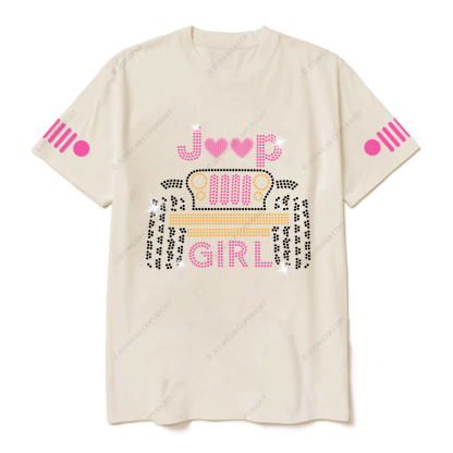 Jp Girl Glowing Car Love Jp T-Shirt