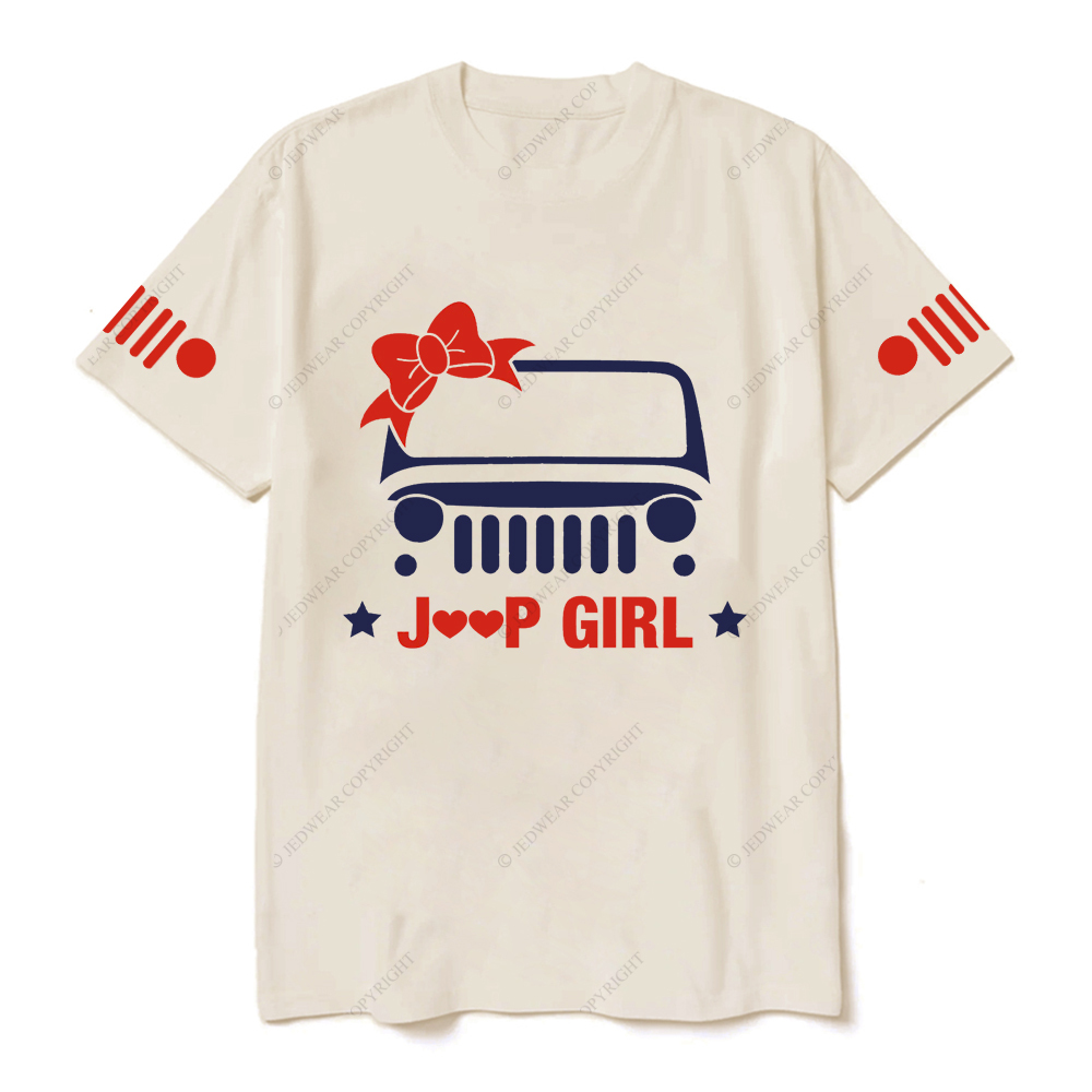 Jp Girl 4X4 Offroad Car Bow Tie Star Jp T-Shirt