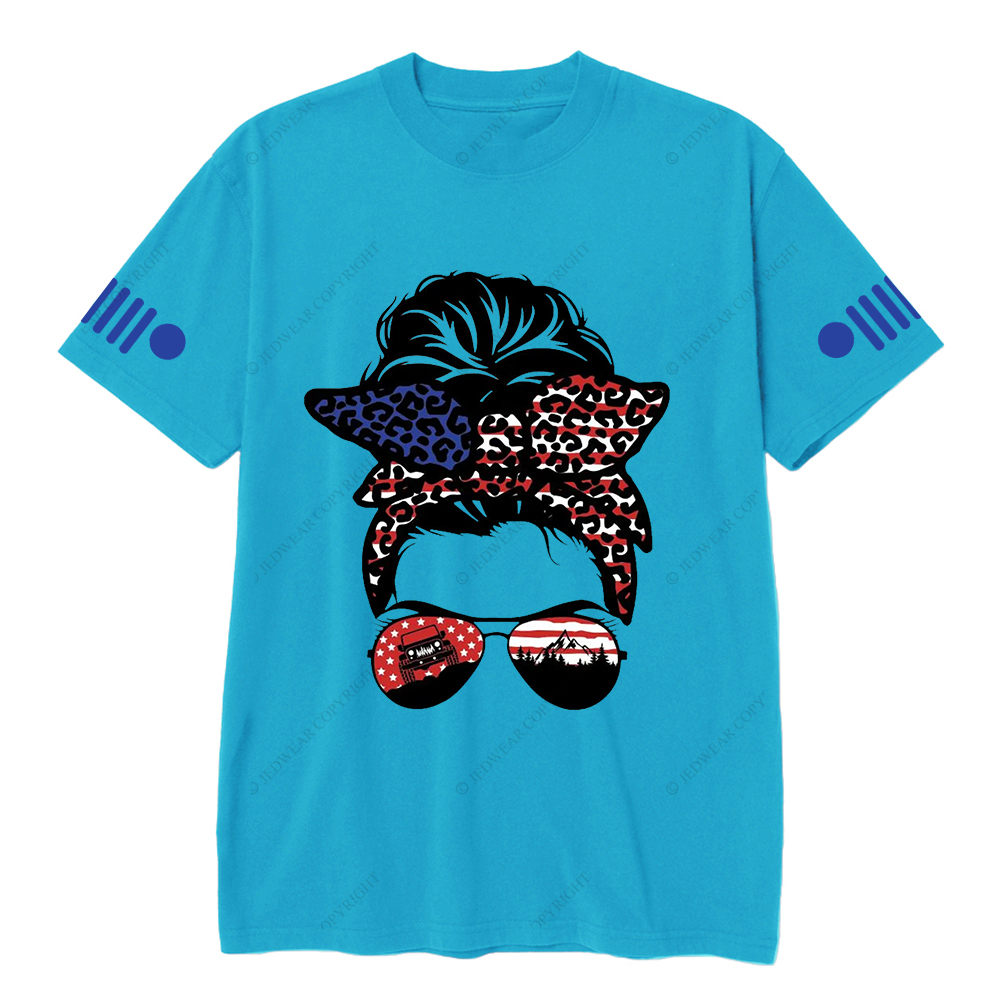 Jp Girl 4x4 Girl Car Bow Tie Glasses Jp T-Shirt