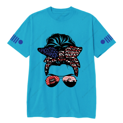 Jp Girl 4x4 Girl Car Bow Tie Glasses Jp T-Shirt