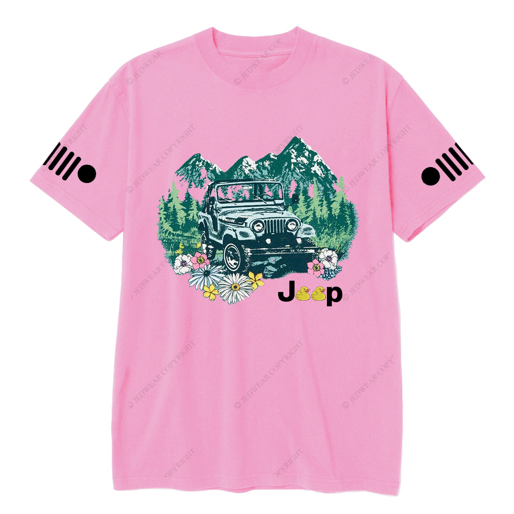 Off-Road Vehicle Driving On The Forest T-Shirt
