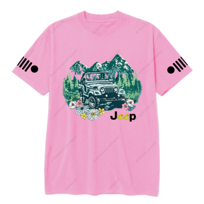 Off-Road Vehicle Driving On The Forest T-Shirt