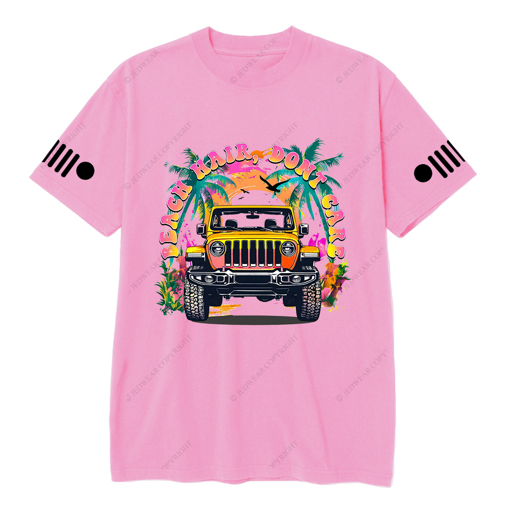 Colorful Beach Hair Don't Care T-Shirt