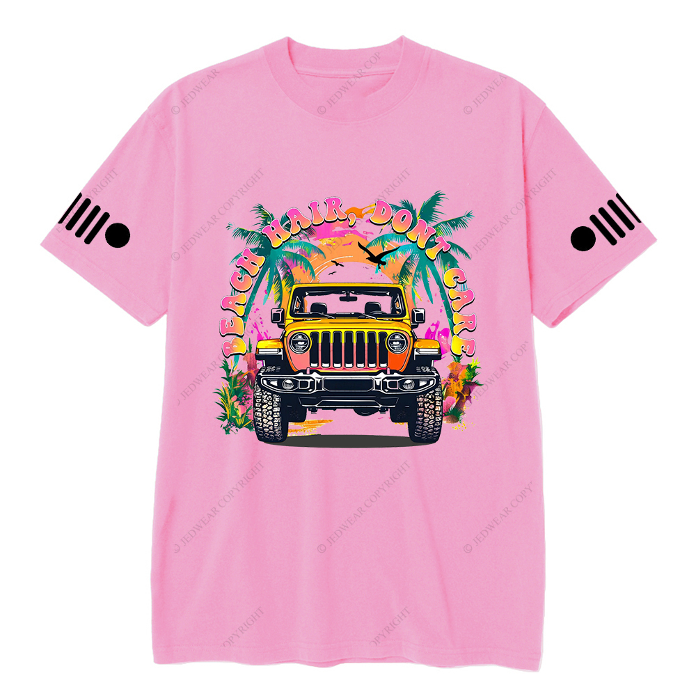 Colorful Beach Hair Don't Care T-Shirt