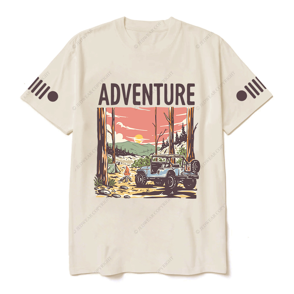 Colorful  Adventure Fire Sun Trees Jp T-Shirt