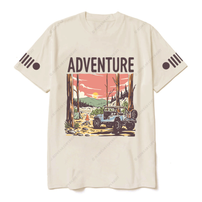 Colorful  Adventure Fire Sun Trees Jp T-Shirt
