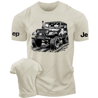Driving On Muddy Terrain Wheel Tracks Jp T-Shirt