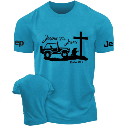 Jeepers For Jesus Religion Psalm Repent Jp T-Shirt