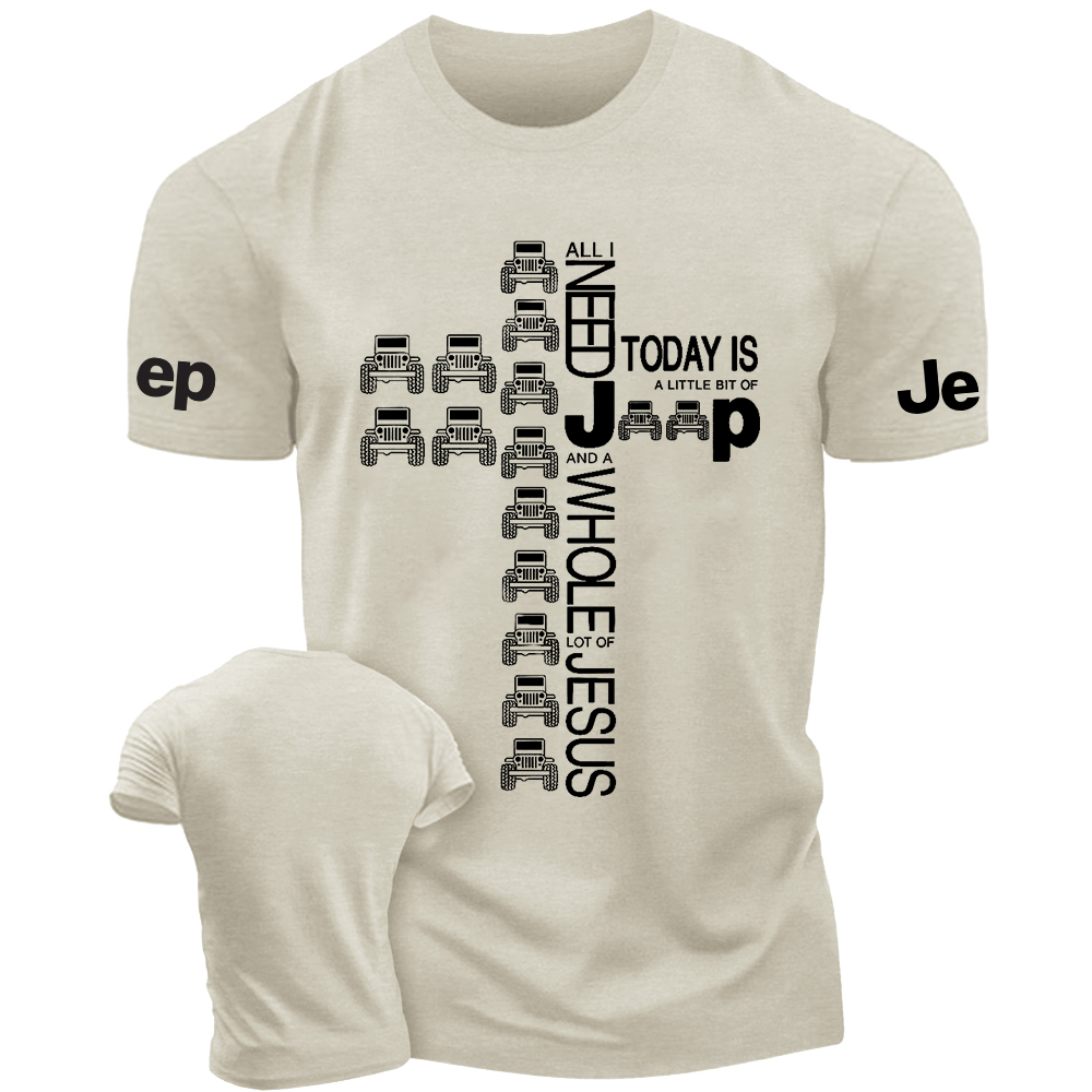 Religion Cross All I Need Jp And A Whole Lot Of Jesus Jp T-Shirt