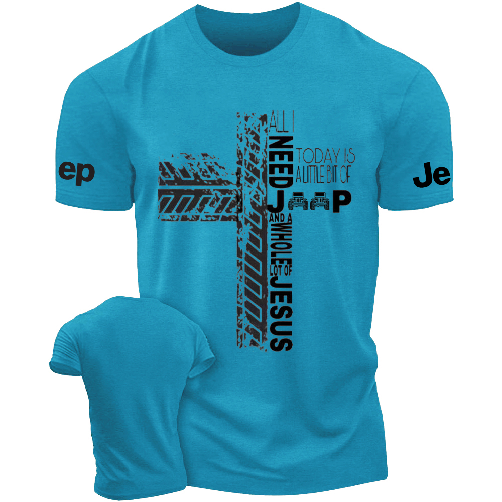 Religion Cross All I Need Jp And Jesus Today Is A Little Bit Of Jp T-Shirt