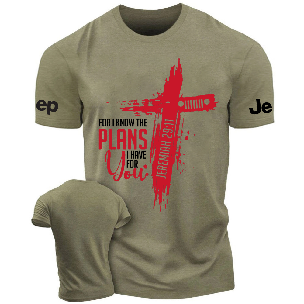 Religion Cross Jesus For I Know The Plans I Have For You Jeremiah 29:11 Jp T-Shirt