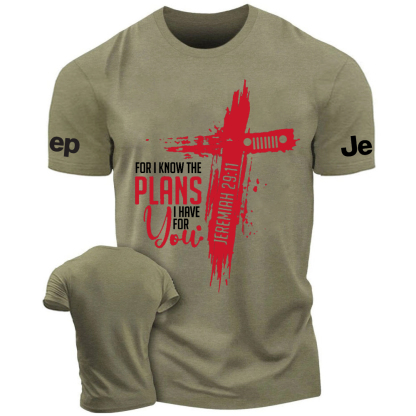 Religion Cross Jesus For I Know The Plans I Have For You Jeremiah 29:11 Jp T-Shirt