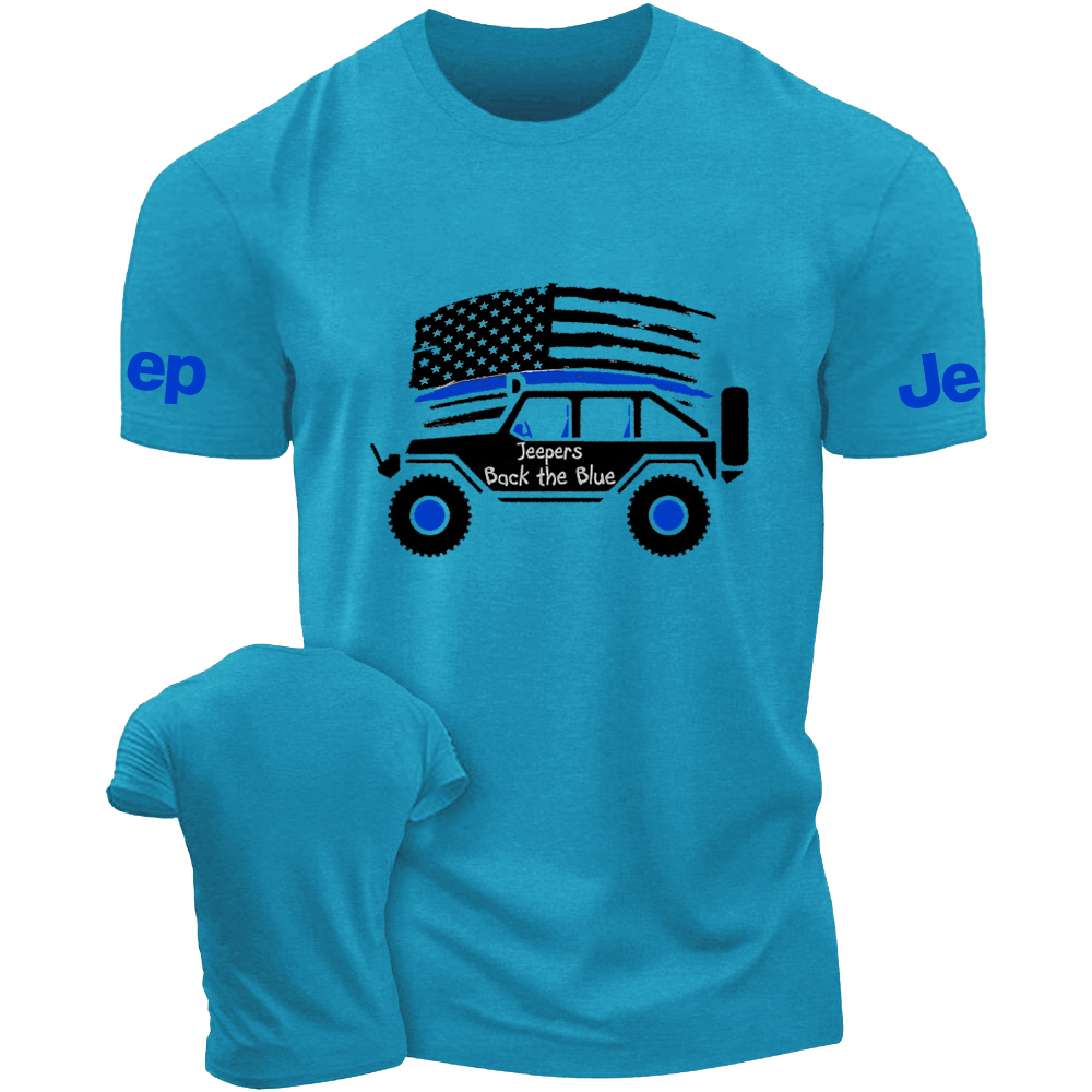 American Flag Policeman Jp Back The Blue  Jp T-Shirt