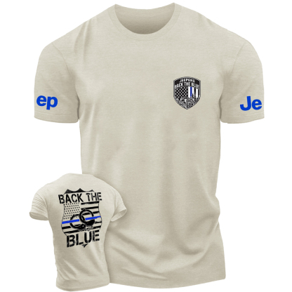American Flag Policeman Handcuffs Back The Blue  Jp T-Shirt