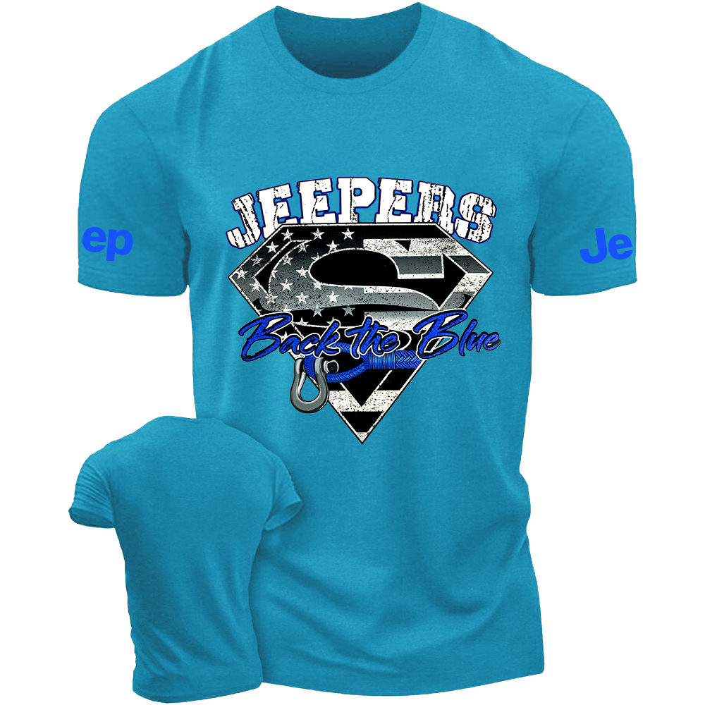 American Flag Policeman Jp Back The Blue  T-Shirt