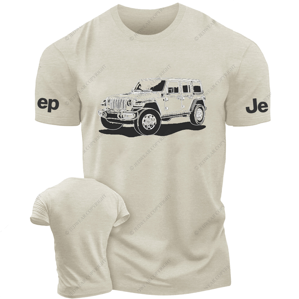 Jp Wrangler Line Art Hand-Drawn Jp T-Shirt