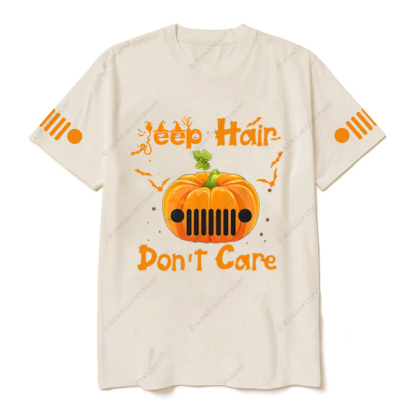 Jp Hair Don't Care Pumpkin Halloween Bat JP T-shirt