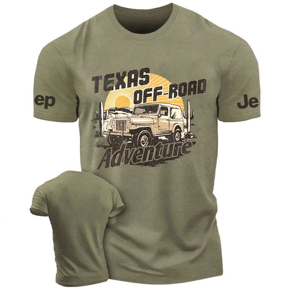 Texas Off-Road Adventure Sun Cactus Mountains Jp T-Shirt