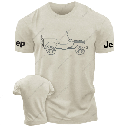 Vintage Dump Truck Line Art Jp T-Shirt
