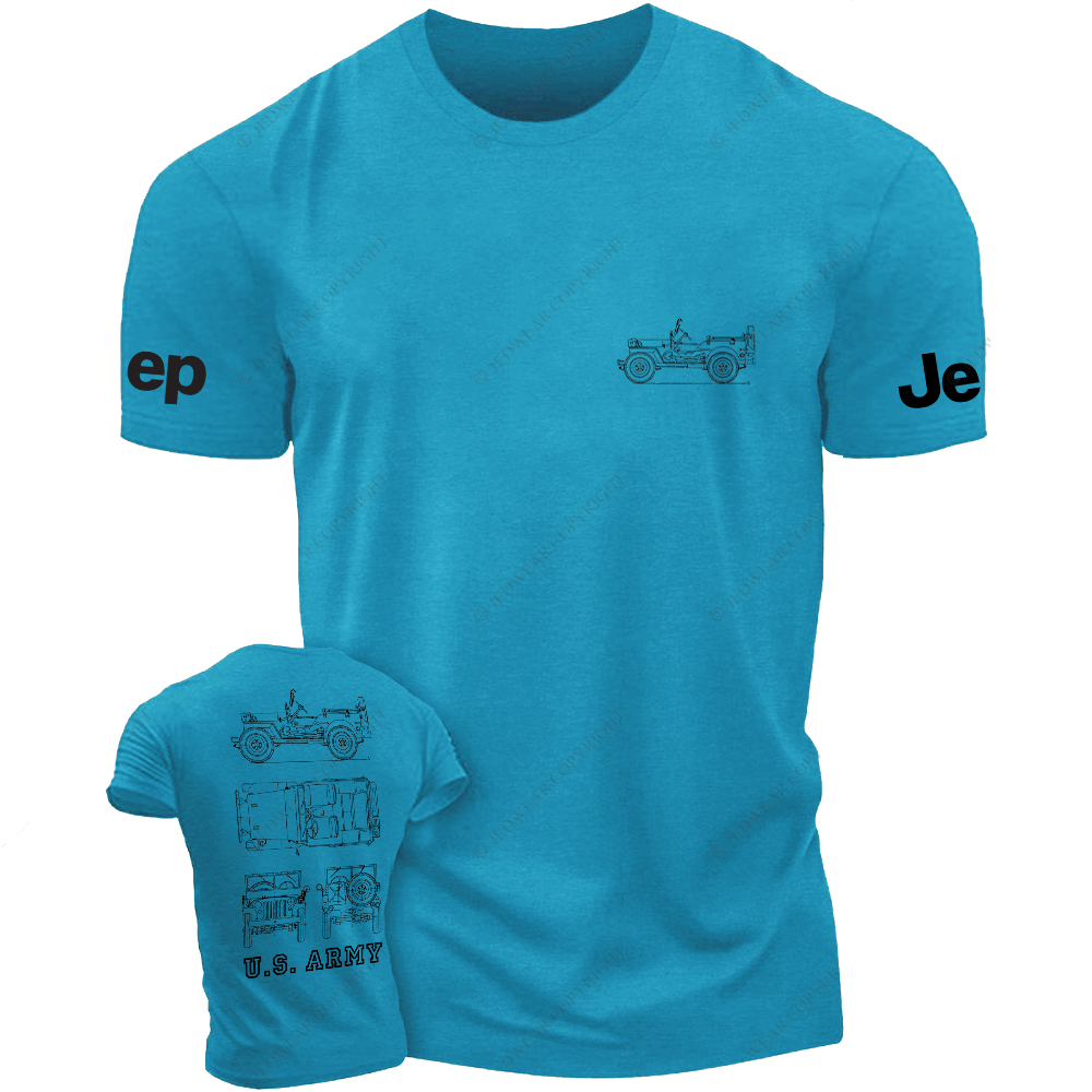 US Army Old Model Line Art Jp T-Shirt