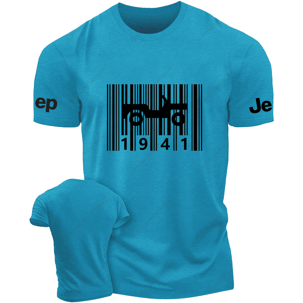 Barcode Created Time Since 1941 Vintage Style Jp T-Shirt