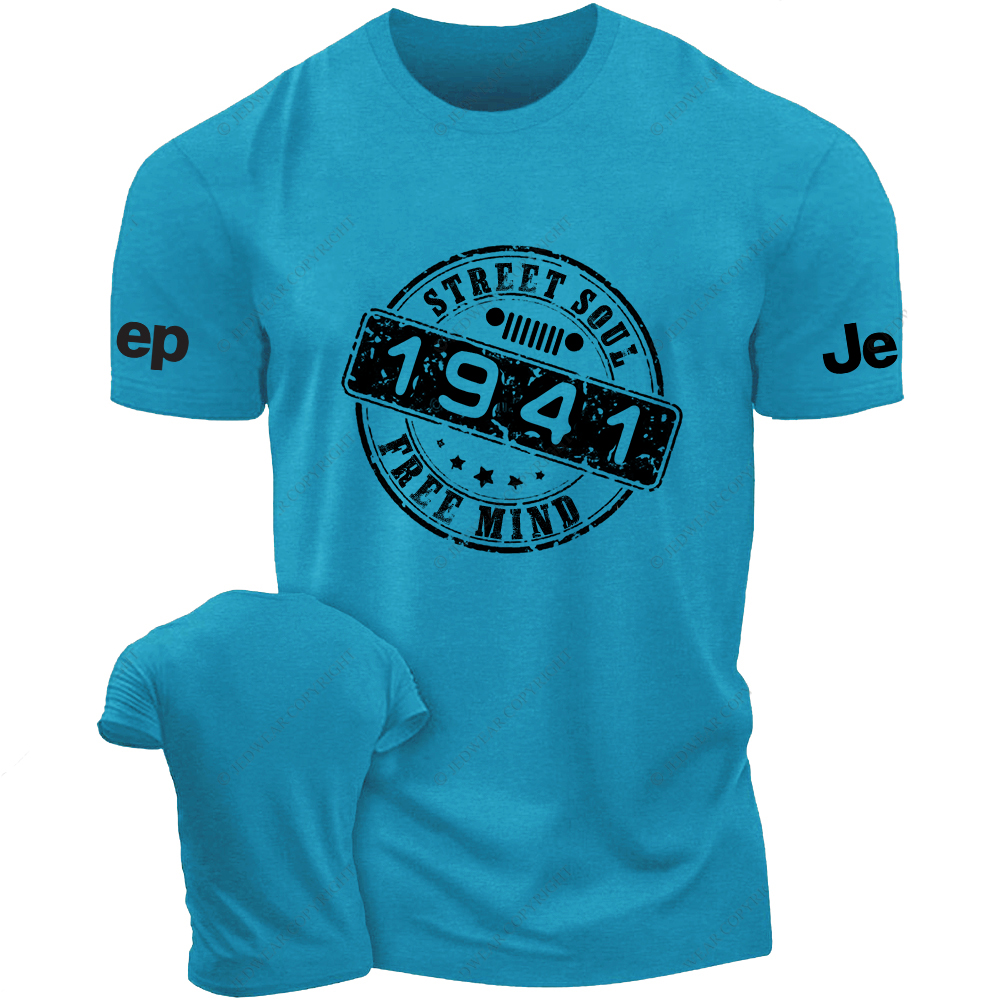 Street Soul Free Mind Created Time Since 1941 Vintage Style Jp T-Shirt