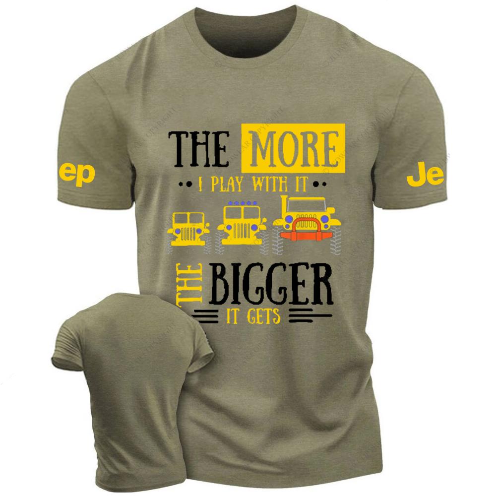 The More I Play With It The Bigger It Gets - Funny Jp T-Shirt