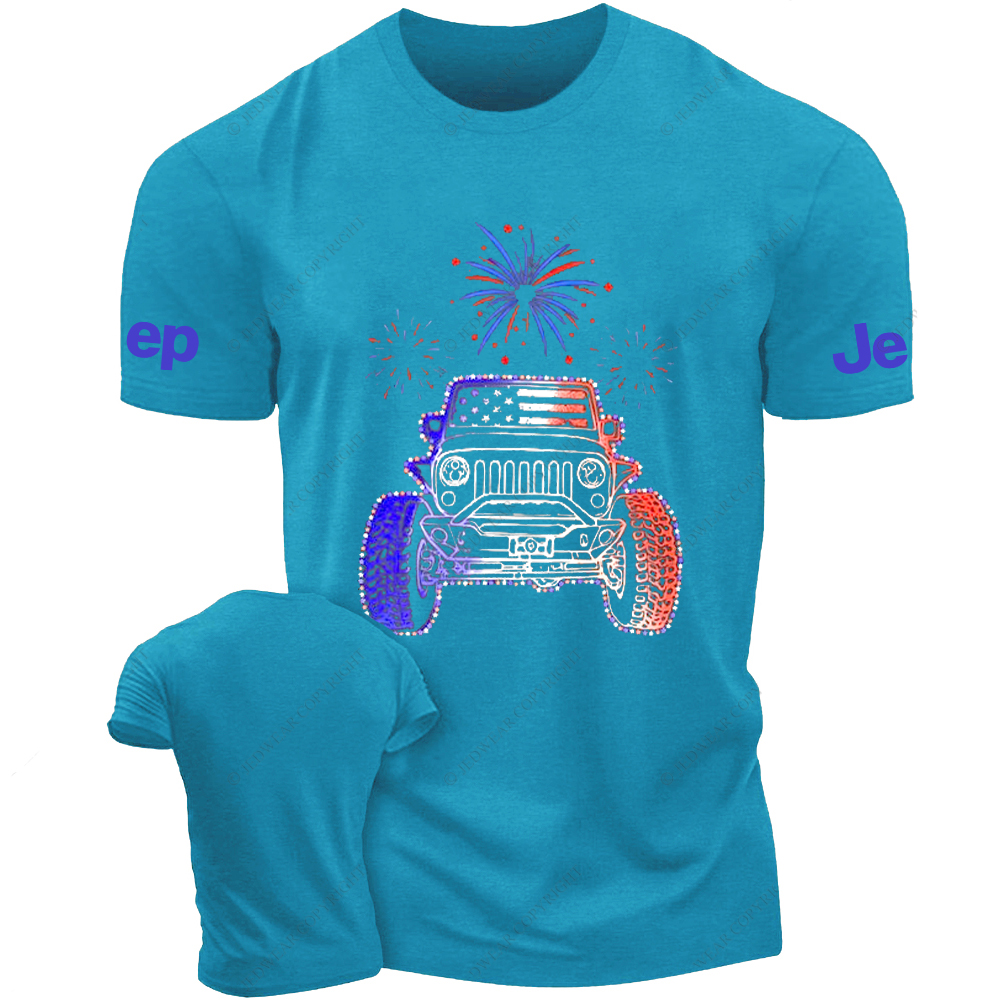 American Flag Fireworks Jp T-Shirt
