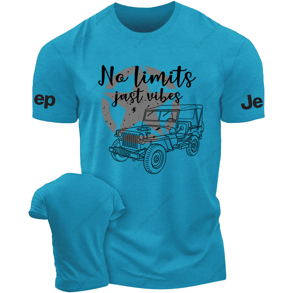 Military Star And No Limits Just Vibes JP T-Shirt