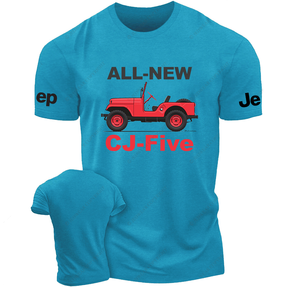 All New CJ-Five Red Off-Road Vehicle Jp T-Shirt