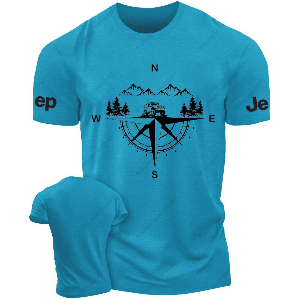 Compass Mountains And Trees JP T-Shirt