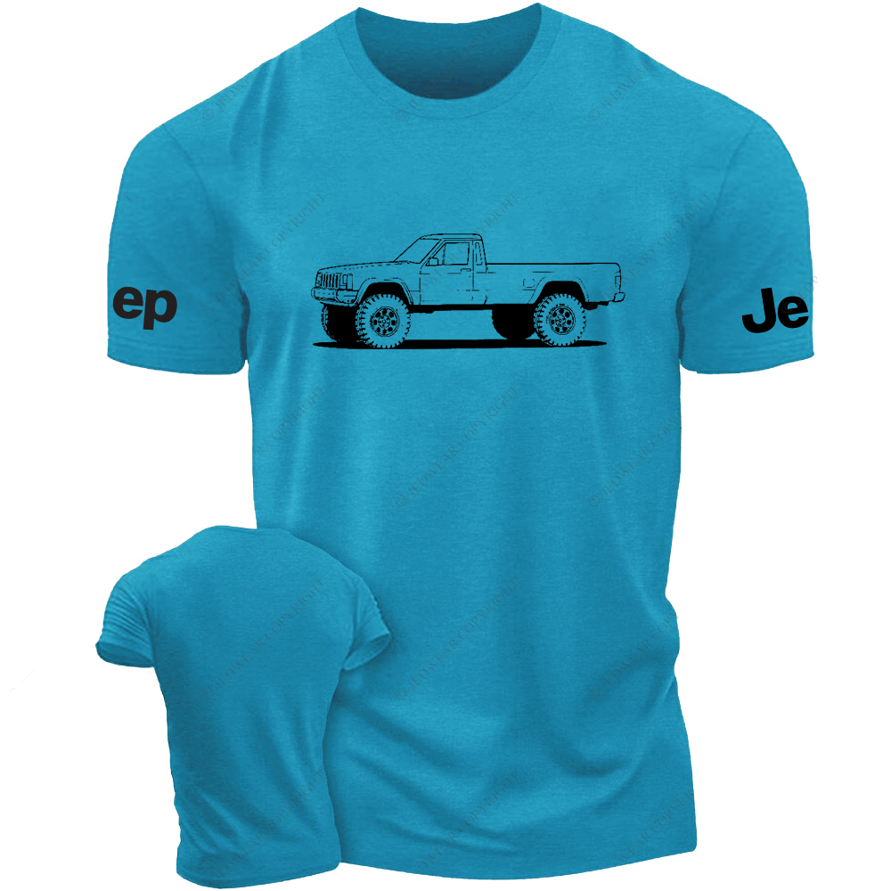 Comanche MJ Lifted Front Side View Line Art Jp T-Shirt
