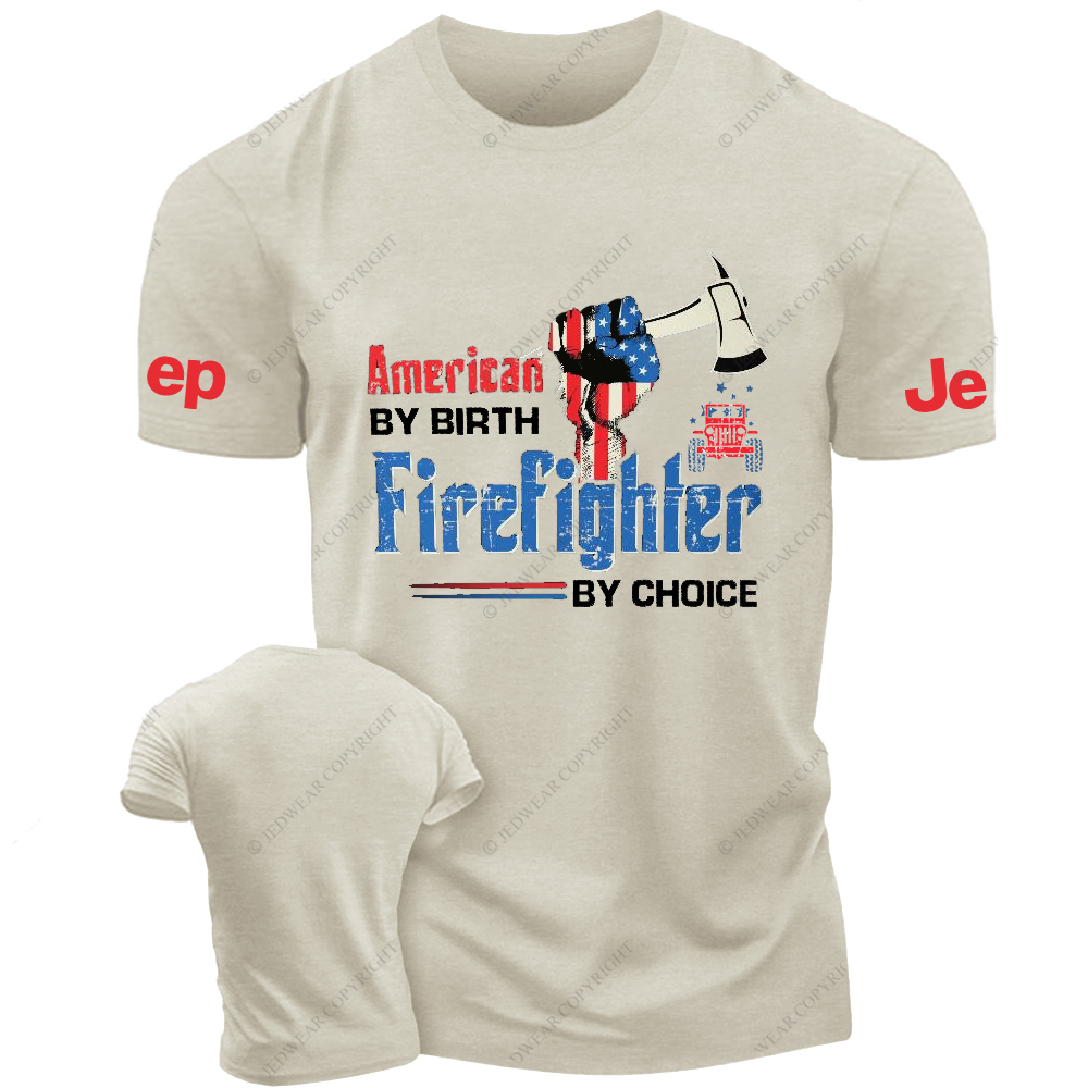 Firefighter American By Birth Firefighter By Choice Jp T-Shirt