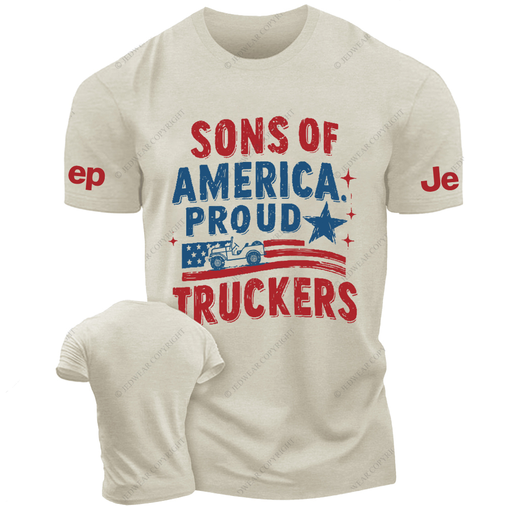 Sons Of America Proud Truckers Jp T-Shirt