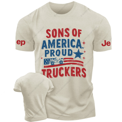 Sons Of America Proud Truckers Jp T-Shirt