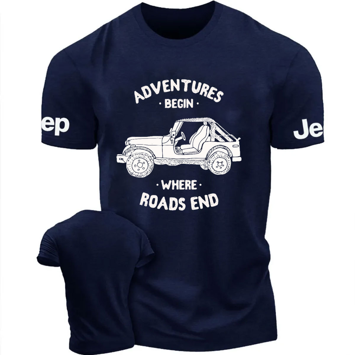 Adventure Begins Where Roads End T-Shirt