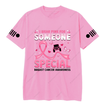 Breast Cancer Awareness I Wear Pink For Someone Special Jp T-shirt
