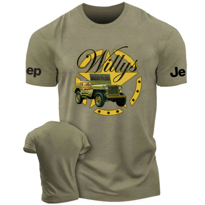 Military Star Willys Vintage Style Jp T-Shirt